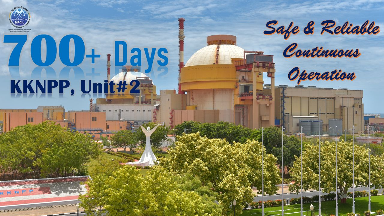 KKNPP Unit-2 Crosses 700 Days of Continuous Operation, Sets New Record